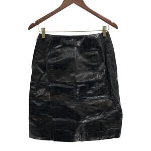 Protagonist 100% Lambskin Leather Skirt Sz 32 | Retails $809 New with Tags